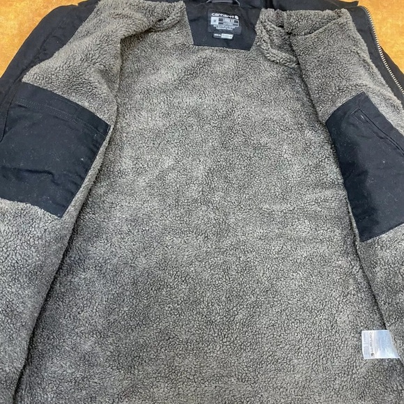 Carhartt 104293 Sherpa Lined Coat oc4293-m size medium Black - Picture 5 of 10